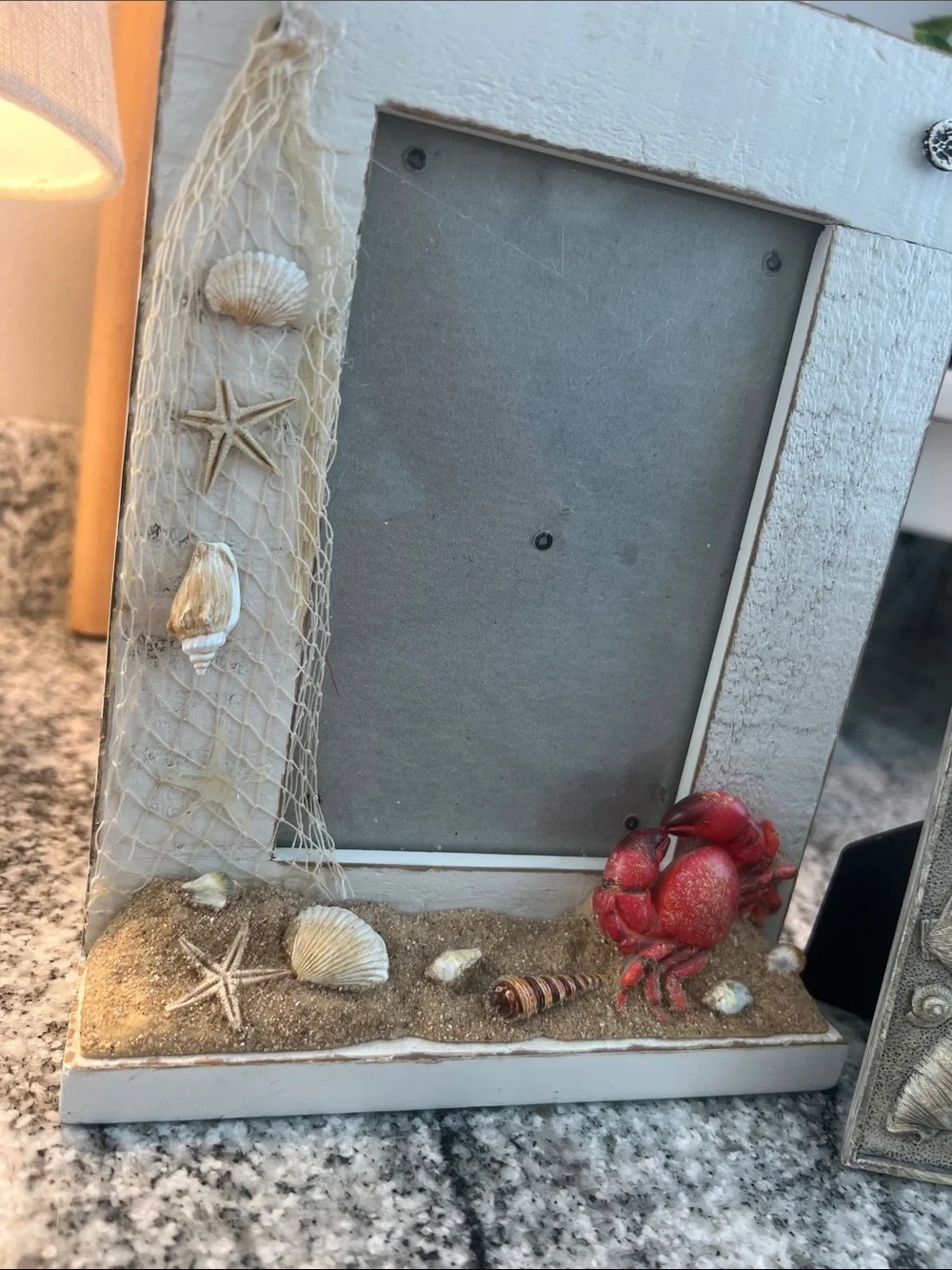 Sonoma Coastal Beach Crab and Shell Two-Piece Picture Frame Set